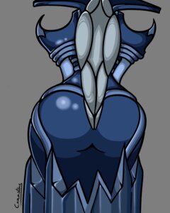 Rating: Questionable Score: 0 Tags: 4:5 alpha_channel armor big_butt blue_body blue_skin butt canastus e621 female grey_hair hair humanoid ice league_of_legends lissandra_(lol) not_furry pinup pose riot_games simple_background solo tencent transparent_background User: bunchy7s