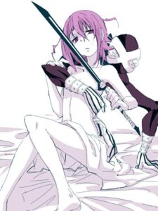 Rating: Explicit Score: 0 Tags: 84k adult_swim ambiguous_gender androgynous armed barefoot bed covering_chest crona_(soul_eater) flat_chest jpeg_artifacts lowres monochrome nude purple_eyes purple_hair ragnarok_(demon_sword) rule34 short_hair shuri_(84k) soul_eater sword tasteful_nudity toonami User: bunchy7s