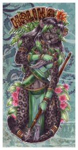 Rating: Safe Score: 0 Tags: 2012 abstract_background angry anthro breasts character_badge_(artwork) cockiestspaniel e621 felid female flower green_eyes grin hair kalika knife mammal melee_weapon pantherine plant polearm simple_background small_breasts smile solo spear tail weapon User: bunchy7s