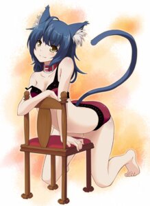 Rating: Safe Score: 0 Tags: ahoge animal_humanoid arm_support bare_legs barefoot blue_hair blush bra breasts cat_humanoid chair cleavage clothed clothing collar collarbone e621 ear_tuft feet felid felid_humanoid feline feline_humanoid female fur furniture hair humanoid inner_ear_fluff kneeling lingerie looking_at_viewer mammal mammal_humanoid markings mole_(marking) off_shoulder panties shinomome_haru smile solo tail tuft underwear underwear_only yellow_eyes User: bunchy7s