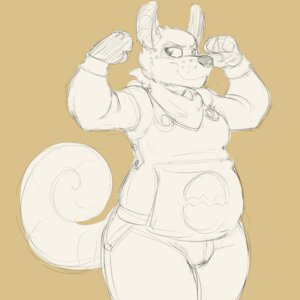 Rating: Safe Score: 0 Tags: 1:1 american_opossum anthro clothing e621 female flexing kerchief mammal marsupial muscular muscular_anthro muscular_female overalls poppy_opossum poppy_opossum_(character) sketch solo unknown_artist User: bunchy7s