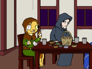 Rating: Safe Score: 0 Tags: 4:3 animated animated_gif anthro bandage barefoot bethesda_game_studios clothed clothing digital_media_(artwork) duo e621 ear_twitch feet felid female floppy_ears food frown furniture graphicsgale_(artwork) hood human humor katia_managan kazerad khajiit male mammal microsoft oblivion prequel_adventure short_playtime sigrid_(oblivion) sitting smile stephane_(prequel) table the_elder_scrolls toes what User: bunchy7s
