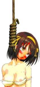 Rating: Explicit Score: 0 Tags: asphyxiation bra breasts female hanged kubitsuri_nijigen nipples noose rule34 small_breasts solo suzumiya_haruhi suzumiya_haruhi_no_yuuutsu tagme User: bunchy7s