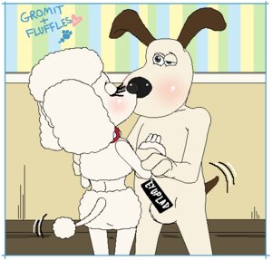 Rating: Explicit Score: 0 Tags: 1boy 1girl aardman_animations anthro censored female female_dog fluffles_(wallace_and_gromit) gromit kissing male male_dog rule34 straight tagme tail_wag tail_wagging wagging_tail wallace_and_gromit User: bunchy7s