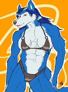 Rating: Questionable Score: 0 Tags: abs anthro biceps bikini breasts canid canine canis clothed clothing e621 female hopey mammal muscular muscular_anthro muscular_female pecs pecs_with_breasts skimpy smile solo swimwear tail two-piece_swimsuit unknown_artist wolf User: bunchy7s