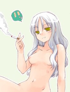 Rating: Explicit Score: 0 Tags: 1girls breasts caren_ortensia cigarette fate/hollow_ataraxia fate/stay_night fate_(series) female green_eyes lowres misaki_kozue nude rule34 silver_hair smoking solo type-moon User: bunchy7s
