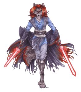 Rating: Safe Score: 0 Tags: 2011 angry anthro blue_eyes canid canine canis clothing cockiestspaniel digitigrade dual_wielding e621 female hair hi_res holding_lightsaber holding_melee_weapon holding_object holding_weapon lightsaber mammal melee_weapon red_hair red_lightsaber robe ruby_(serenfey) shoto_saber simple_background solo star_wars tail walking weapon white_background wolf User: bunchy7s