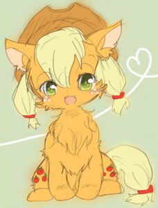 Rating: Safe Score: 0 Tags: applejack_(mlp) blonde_hair chibi clothing cowboy_hat domestic_cat e621 earth_pony equid equine felid feline felis female feral friendship_is_magic green_eyes hair hasbro hat headgear headwear heart_symbol horse looking_at_viewer mammal my_little_pony pony ponytail quadruped riffa_nosuke simple_background solo tail toony User: bunchy7s