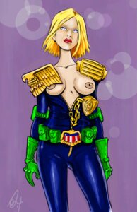 Rating: Explicit Score: 0 Tags: 1girls 2000_ad blonde blonde_hair blue_eyes breasts breasts_out cassandra_anderson facing_viewer feet_out_of_frame female female_focus female_only judge_anderson judge_dredd_(franchise) looking_at_viewer nipples parted_bangs pink_background rule34 short_hair simple_background solo standing zipper_pull_tab User: bunchy7s