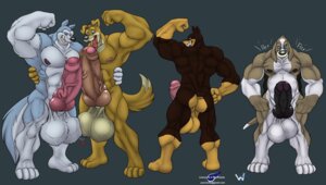 Rating: Explicit Score: 0 Tags: anthro ass balls barefoot big_balls big_penis blitz_(road_rovers) canine dobermann domestic_dog exile_(road_rovers) flexing foreskin fur furry_ass furry_tail huge_balls huge_cock hunter_(road_rovers) husky hyper hyper_penis knot male male_only mammal multiple_males nipples nude penis professor_hubert road_rovers rule34 standing tail uncircumcised wolfblade User: bunchy7s