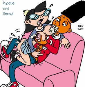 Rating: Explicit Score: 0 Tags: 1boy 1girls 2003 black_hair clothed_sex dark-skinned_male dark_skin female gerald_johanssen glasses hey_arnold! interracial male male_focus nev nickelodeon nipples no_panties penis phoebe_heyerdahl rule34 skirt User: bunchy7s