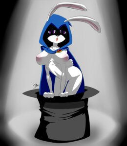 Rating: Questionable Score: 0 Tags: 2014 anthro areola big_breasts biped breasts bunny_raven cartoon_network clothing dc_comics e621 erect_nipples female gblastman hat headgear headwear hood lagomorph leporid looking_at_viewer mammal navel nipples rabbit raven_(dc) solo standing teen_titans teen_titans_(television_series) User: bunchy7s