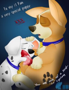 Rating: Explicit Score: 0 Tags: 101_dalmatians cub disney fellatio feral lil'_lightning male male_cub male_only oral penis rule34 User: bunchy7s