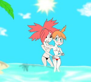 Rating: Explicit Score: 0 Tags: 2girls darkruler64 female female_only flannery_(pokemon) human human_only kasumi_(pokemon) multiple_females multiple_girls nintendo orange_hair pokemon red_hair rule34 topless User: bunchy7s