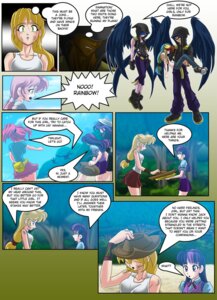 Rating: Safe Score: 0 Tags: absurd_res alternate_species angry applejack_(mlp) blue_body blue_feathers bra_strap clothed clothing comic cowboy_hat dialogue e621 english_text feathered_wings feathers female fluttershy_(mlp) friendship_is_magic hair hasbro hat headgear headwear hi_res hood human humanized male mammal mauroz multicolored_hair my_little_pony pinkie_pie_(mlp) purple_hair rainbow_dash_(mlp) rainbow_hair rarity_(mlp) shadowbolts_(mlp) text twilight_sparkle_(mlp) two_tone_hair wings User: bunchy7s