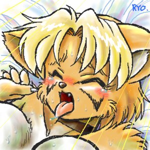 Rating: Questionable Score: 0 Tags: 1:1 al_(ryou) anthro bed biped blonde_hair blush bodily_fluids breasts bust_portrait canid canine canis claws collar digital_media_(artwork) domestic_dog e621 eyes_closed fangs female furniture hair icon low_res lying mammal oekaki on_back on_bed portrait ryou saliva short_hair solo suggestive sweat tears teeth tongue User: bunchy7s