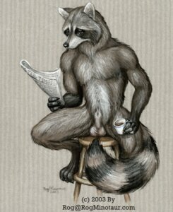 Rating: Explicit Score: 0 Tags: 2003 animal_genitalia anthro balls beverage brown_eyes coffee coffee_cup container cup e621 fully_sheathed genitals male mammal monochrome newspaper procyonid raccoon rog_minotaur sheath simple_background sitting solo tail text url User: bunchy7s