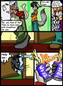 Rating: Safe Score: 0 Tags: alcohol anthro appliance beer begging beverage black_hair blue_body blue_fur can canid canine canis clothing comic container darkfoxsoldier dialogue digital_media_(artwork) domestic_dog drinking e621 english_text felid fluffy fluffy_tail food fox free_to_a_good_home_(webcomic) fridge fur group hair humor kai_volikov kitchen_appliance lloyd_(darkfoxsoldier) male mammal tail text wolf xizana zeno User: bunchy7s