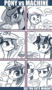Rating: Safe Score: 0 Tags: belle_eve beverage bonbon_(mlp) book comic crown derpy_hooves_(mlp) dialogue e621 earth_pony electronics english_text equid equine fan_character female feral food friendship_is_magic hair hasbro headgear headphones headset horn horse john_joseco lyra_heartstrings_(mlp) mammal monochrome muffin my_little_pony mythological_creature mythological_equine mythology pony princess_cadance_(mlp) princess_luna_(mlp) profanity smile text tumblr twilight_sparkle_(mlp) unicorn User: bunchy7s