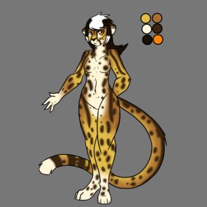 Rating: Questionable Score: 0 Tags: 1:1 absurd_res black_hair breasts cheetah e621 felid feline female fur grey_background hair hi_res jane_(gamerfox) king_cheetah mammal nat-cha nipples nude orange_eyes scar simple_background solo white_hair yellow_body yellow_fur User: bunchy7s
