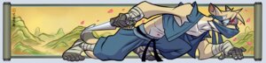 Rating: Safe Score: 0 Tags: accessory anthro athletic athletic_anthro athletic_male bandage belt cherry_blossom clothed clothing dagger e621 feet flower forehead_protector headband holding_object holding_weapon humanoid_feet kunai long_image looking_at_viewer male mammal melee_weapon mountain navel ninja open_clothing open_shirt open_topwear painting_(object) plant plantigrade prunus_(flower) scroll shirt simple_background solidasp solo tail topwear unknown_species warrior weapon white_background wide_image User: bunchy7s