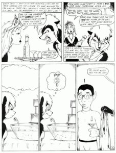 Rating: Questionable Score: 0 Tags: 1998 anthro black_and_white clothing comic dialogue e621 english_text female group human james_m_hardiman lori_(jmh) male mammal mephitid monochrome party_crashers skunk text undressing User: bunchy7s