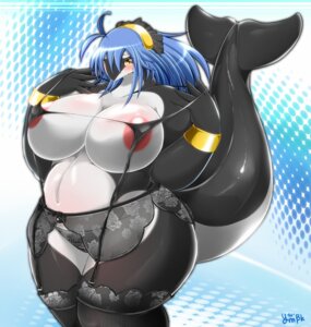 Rating: Questionable Score: 0 Tags: anthro aquatic areola areola_slip big_breasts blue_hair blush bracelet breasts cetacean charme clothing dolphin e621 female hair huge_breasts huge_thighs jewelry legwear lingerie looking_at_viewer mammal oceanic_dolphin orca overweight overweight_anthro overweight_female panties solo stockings tail thick_tail thick_thighs toothed_whale underwear wide_hips yellow_eyes ymbk User: bunchy7s