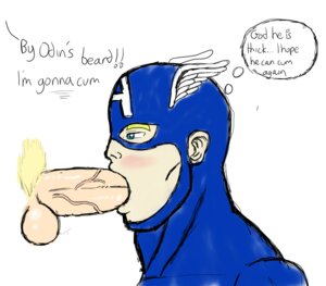 Rating: Explicit Score: 0 Tags: 2boys artist_request avengers balls blonde_hair blowjob blue_eyes blush captai captain_america captain_america_(series) cock_gobble cock_hungry cum_announcement cum_hungry deity fellatio gay giving_head going_down_on head_wings human human_only light-skinned_male light_skin male male_only marvel marvel_comics mostly_offscreen_character mouthful multiple_boys multiple_males oral oral_sex out_of_frame penis penis_in_mouth pubic_hair rule34 steve_rogers sucking_off superhero swallowing_cum testicles thick_penis thor_(marvel) thor_(series) thought_bubble uncensored veiny_penis wanting_more yaoi User: bunchy7s