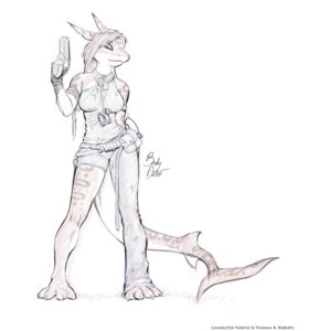 Rating: Safe Score: 0 Tags: anthro aquatic armband binoculars biped bradydalton breasts e621 english_text female fish gun hair holding_gun holding_object holding_ranged_weapon holding_weapon long_hair looking_at_viewer non-mammal_breasts ranged_weapon shark simple_background solo standing tail text weapon white_background User: bunchy7s