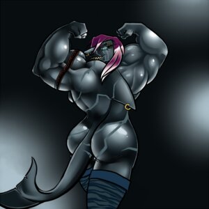 Rating: Questionable Score: 0 Tags: 1:1 2013 anthro aquatic armband biceps blue_eyes butt clothing e621 farkhan female fin fish fist flexing glowing glowing_eyes legwear looking_back muscular muscular_anthro muscular_female nude piercing raised_arm raised_fist raised_hand shark smile solo stockings tail teeth User: bunchy7s Rating: Questionable Score: 0 Tags: 1:1 2013 anthro aquatic armband biceps blue_eyes butt clothing e621 farkhan female fin fish fist flexing glowing glowing_eyes legwear looking_back muscular muscular_anthro muscular_female nude piercing raised_arm raised_fist raised_hand shark smile solo stockings tail teeth User: bunchy7s