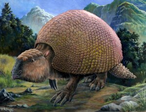 Rating: Safe Score: 0 Tags: 2005 ambiguous_gender armadillo detailed_background e621 feral glyptodon glyptodont mammal mountain nature outside pavel_riha prehistoric_species sky solo xenarthran yellow_eyes User: bunchy7s