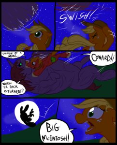 Rating: Safe Score: 0 Tags: 2012 angry applejack_(mlp) big_macintosh_(mlp) blonde_hair blood bodily_fluids chivalry close_call clothed clothing comic cowboy_hat cutie_mark dialogue digital_media_(artwork) e621 earth_pony english_text equid equine falling female feral fight freckles friendship_is_magic fur green_eyes group hair hasbro hat headgear headwear horse male mammal metal_(artist) monster moon my_little_pony night open_mouth orange_body orange_fur orange_hair outside plow_yoke pony red_body red_fur rescue scratches silhouette text tumbling worried User: bunchy7s