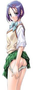 Rating: Explicit Score: 0 Tags: ass blue_hair breasts clothing female looking_back panties panty_pull rule34 sairenji_haruna school_uniform serafuku skirt skirt_lift small_breasts soyosoyo to_love-ru underwear User: bunchy7s