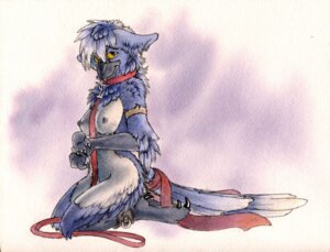 Rating: Questionable Score: 0 Tags: anthro armlet avian beak biped bird blue_avian_(ruaidri) breasts collar e621 female kneeling leash looking_at_viewer nipples non-mammal_breasts non-mammal_nipples nude ruaidri shy solo yellow_eyes User: bunchy7s