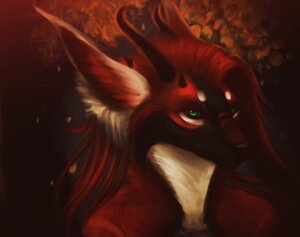 Rating: Safe Score: 0 Tags: 2012 anthro bust_portrait canid canine e621 female fox green_eyes horn hybrid ithkale mammal portrait solo User: bunchy7s