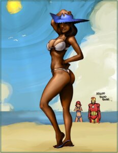 Rating: Questionable Score: 0 Tags: 2girls beach black_hair dark-skinned_female dark_skin female human iron_man iron_man_armored_adventures marvel marvel_comics milf pepper_potts roberta_rhodes rule34 straight_hair swimsuit tony_stark User: bunchy7s
