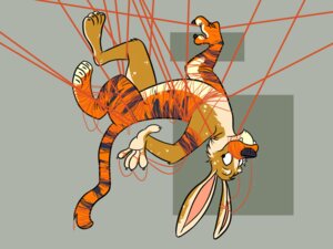 Rating: Safe Score: 0 Tags: 4:3 ambiguous_gender anthro e621 fangs felid flir_(rabbit) flir_(tiger) greensloth hybrid lagomorph leporid mammal pantherine rabbit smile solo stripes tail teeth tiger transformation yarn User: bunchy7s