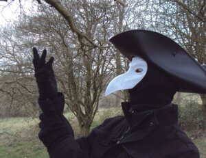 Rating: Safe Score: 0 Tags: ambiguous_gender animal_mask beak_mask clothing costume doctor e621 grandfathered_content human human_only mammal mask not_furry photography_(artwork) plague_doctor real solo zideeane User: bunchy7s