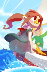 Rating: Questionable Score: 0 Tags: 2014 animal_humanoid avian avian_humanoid beak big_butt blush boat bottomless bottomwear butt clothed clothing detailed_background duo e621 female human humanoid link male mammal medli nintendo noill nose_beak outside rito rito_humanoid sea shortstack sitting skirt the_legend_of_zelda toon_link upskirt vehicle water watercraft wave wet wind_waker User: bunchy7s