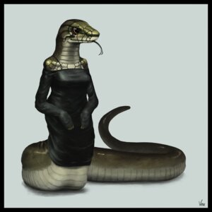 Rating: Safe Score: 0 Tags: 1:1 2012 amber_eyes anthro apode black_border border breasts clothing draconcopode dress e621 female forked_tongue front_view green_body green_scales grey_background legless naga non-mammal_breasts orange_eyes reptile scales scalie serpentine simple_background snake solo tongue tongue_out vonkickass User: bunchy7s