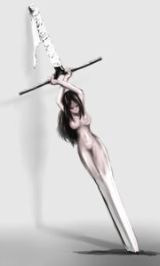Rating: Questionable Score: 0 Tags: ao_usagi breasts female inanimate long_hair no_humans nude object_focus pixiv_fantasia pixiv_fantasia_4 rule34 simple_background solo sword weapon User: bunchy7s