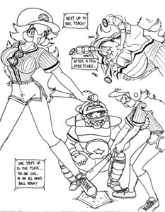 Rating: Explicit Score: 0 Tags: baseball_bat breasts bursting_breasts button_gap button_pop clothes empty_(artist) female human male mario_(series) monochrome nintendo princess_peach rule34 standing straight_hair tagme wardrobe_malfunction User: bunchy7s