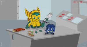 Rating: Questionable Score: 0 Tags: ambiguous_gender angela_cross anthro blue_body blue_eyes blue_fur breasts cleavage clothed clothing duo e621 eightysix female feral fur gun inside laboratory laboratory_equipment laboratory_glassware lombax mammal newspaper no_underwear protopet ranged_weapon ratchet_and_clank scientific_instrument sharp_teeth smile sony_corporation sony_interactive_entertainment striped_body striped_fur stripes teeth test_tube wardrobe_malfunction weapon yellow_body yellow_fur User: bunchy7s Rating: Questionable Score: 0 Tags: ambiguous_gender angela_cross anthro blue_body blue_eyes blue_fur breasts cleavage clothed clothing duo e621 eightysix female feral fur gun inside laboratory laboratory_equipment laboratory_glassware lombax mammal newspaper no_underwear protopet ranged_weapon ratchet_and_clank scientific_instrument sharp_teeth smile sony_corporation sony_interactive_entertainment striped_body striped_fur stripes teeth test_tube wardrobe_malfunction weapon yellow_body yellow_fur User: bunchy7s