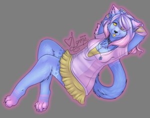 Rating: Safe Score: 0 Tags: alpha_channel alternative_fashion anthro blue_body blue_fur bottomwear clothed clothing digital_media_(artwork) domestic_cat e621 eye_through_hair felid feline felis female fully_clothed fur hair hair_over_eye j-fashion jewelry looking_at_viewer lorena_(artist) mammal necklace one_eye_obstructed pinup pose skirt solo tail tongue tongue_out translucent translucent_hair yellow_eyes User: bunchy7s