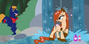Rating: Questionable Score: 0 Tags: 2:1 duo e621 equid equine female feral friendship_is_magic hasbro horse male mammal my_little_pony pony quadruped sarcatsic_(artist) tail voyeur water waterfall User: bunchy7s