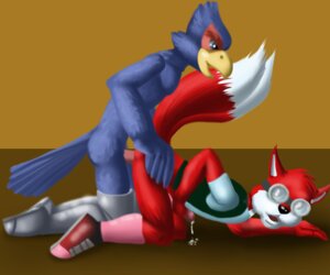 Rating: Explicit Score: 0 Tags: all_fours anthro avian beak bird blue_body blue_feathers bodily_fluids boots canid canine clothing cobra_mcjingleballs cum dipstick_tail doggystyle duo e621 erection eyewear falco_lombardi falcon falconid feathers fire_island_entertainment footwear fox from_behind_position genital_fluids genitals goggles interspecies male male/male mammal markings maxamilion_the_fox nintendo penis sex shirt shoes star_fox tail tail_markings topwear vest User: bunchy7s