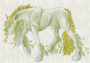 Rating: Safe Score: 0 Tags: blonde_hair celtic_mythology e621 elemental_creature empty_eyes equid equine european_mythology feral flora_fauna full-length_portrait fur green_body green_fur green_hair grey_hooves hair hooves horse kelpie male mammal monster mythological_creature mythological_equine mythology plant portrait quadruped seaweed side_view solo standing tail traditional_media_(artwork) unknown_artist User: bunchy7s