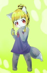 Rating: Safe Score: 0 Tags: akuma_gaoru anthro blonde_hair blush canid canine canis clothing dress e621 female futaba_channel hair hi_res kemono looking_at_viewer mammal red_eyes ribbons ricedog-873 solo tail wolf young young_anthro young_female User: bunchy7s