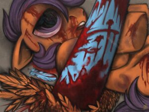 Rating: Questionable Score: 0 Tags: 2013 4:3 abuse blood blue_body blue_fur bodily_fluids duo e621 equid equine feathered_wings feathers female feral friendship_is_magic fur gore hair hasbro mammal multicolored_hair my_little_pony mythological_creature mythological_equine mythology pegasus purple_eyes purple_hair rainbow_dash_(mlp) rainbow_factory_(mlp_fanfic) reflection scootaloo_(mlp) sickdogs wings User: bunchy7s