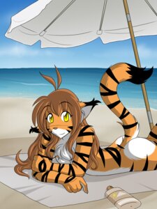 Rating: Questionable Score: 0 Tags: 2010 anthro beach biped brown_hair butt casual_nudity cloud colored conditional_dnp countershading detailed_background dipstick_tail e621 felid female flora_(twokinds) fur hair keidran lying mammal markings nude on_front on_towel orange_body orange_fur outside pantherine sand seaside sky solo striped_markings striped_tail stripes tail tail_markings tiger tom_fischbach towel twokinds water white_body white_fur yellow_eyes User: bunchy7s